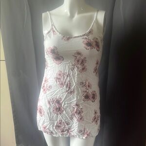 Brandy Melville Pink White Ruched Mini Dress